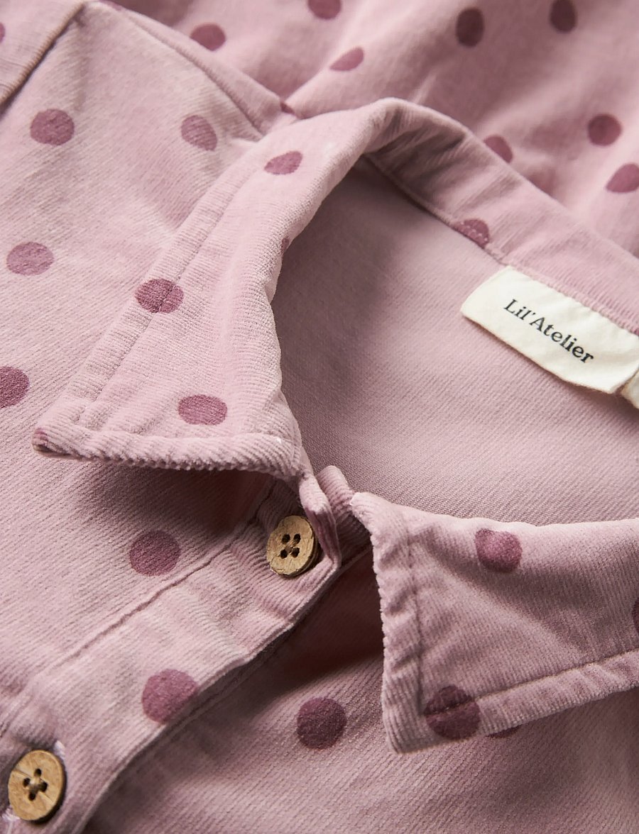 Lil'Atelier - NMFSOMBA LOOSE CORD DRESS 7766-SO S LIL - langärmelige freizeitkleider - violet ice - 3