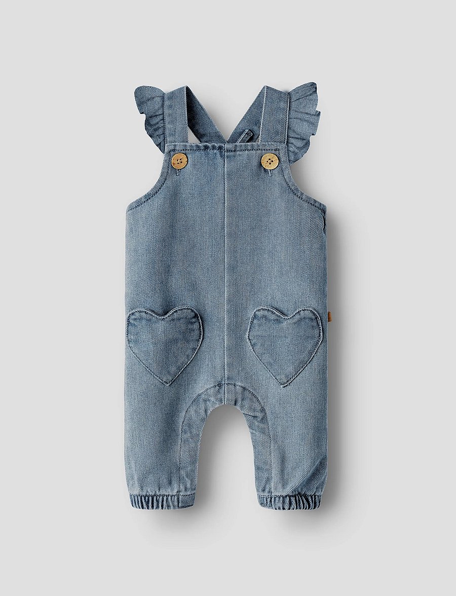 Lil'Atelier - NBFLULIA LOOSE DNM OVERALL 4017-CJ LIL - dungriņi - medium blue denim - 0