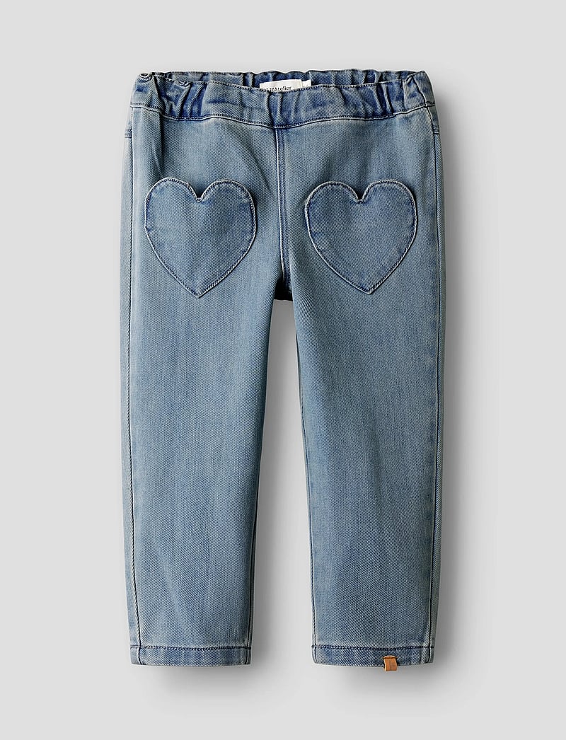 Lil'Atelier - NMFLULIA LOOSE DNM JEANS 4017-CJ S LIL - rúmar gallabuxur - medium blue denim - 0