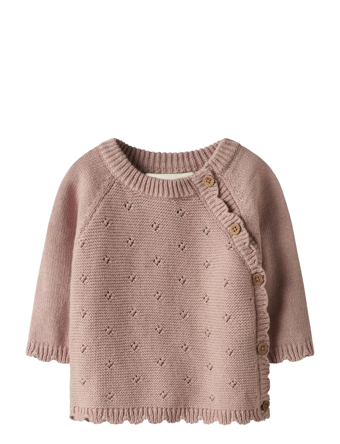 Lil'Atelier NBFLAGUNA LS WRAP KNIT LIL NOOS - Overdele - MISTY ROSE / pink/rose