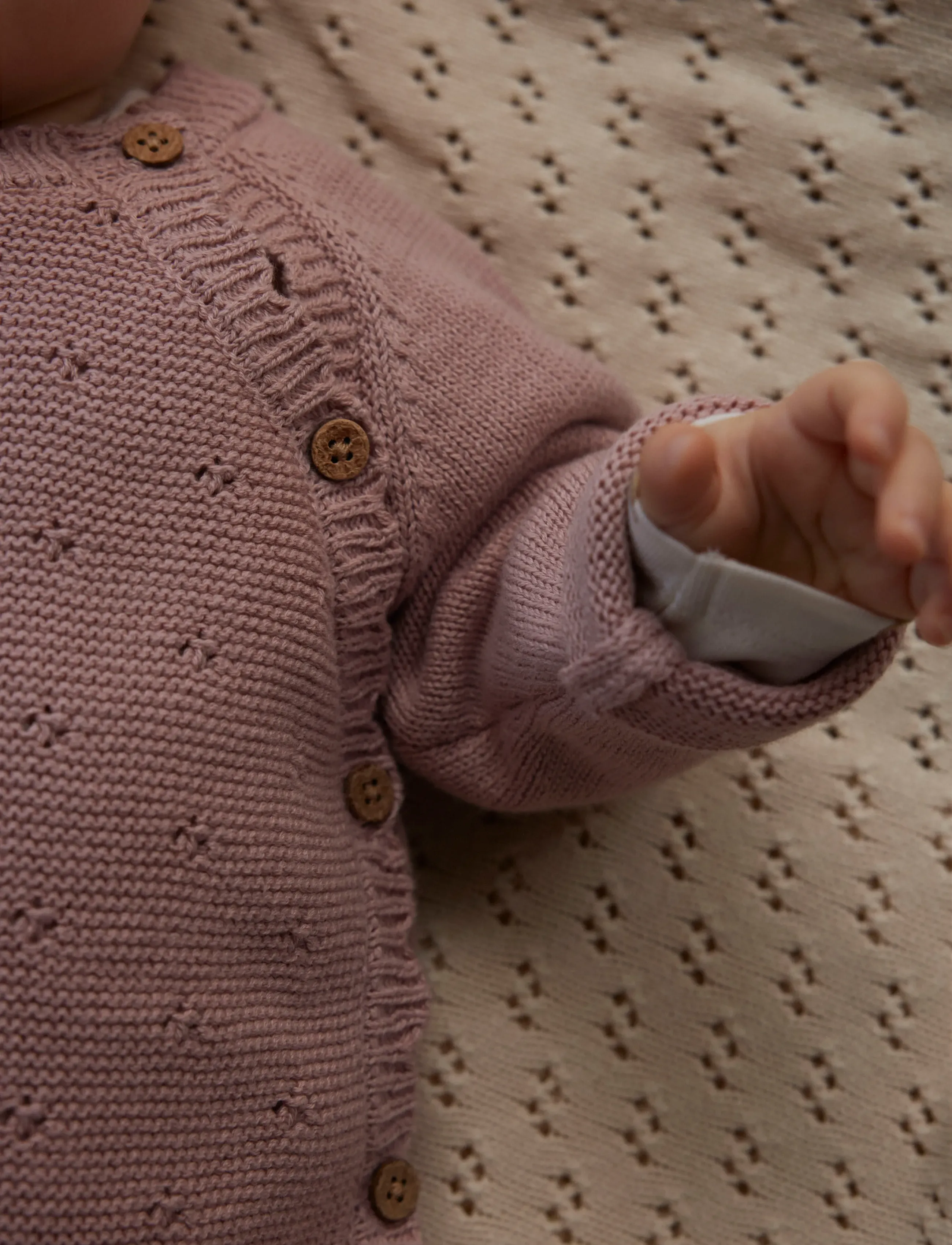 Lil'Atelier - NBFLAGUNA LS WRAP KNIT LIL NOOS - gilets - misty rose - 4