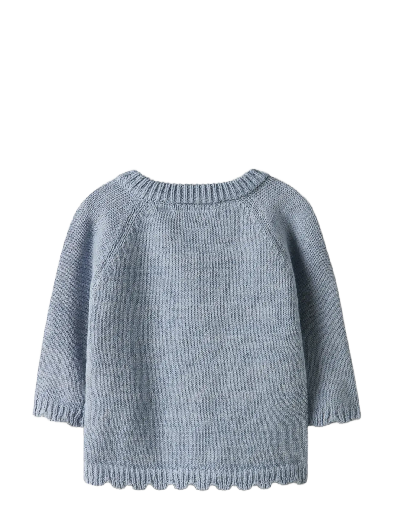Lil'Atelier - NBFLAGUNA LS WRAP KNIT LIL NOOS - cardigans - zen blue - 1