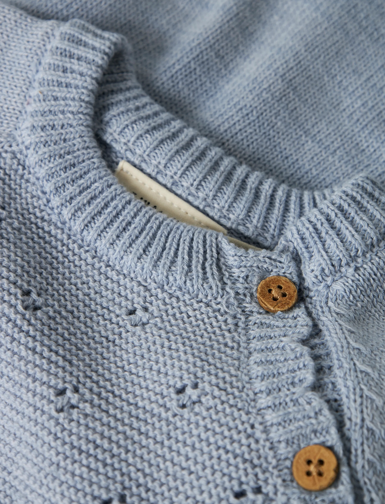 Lil'Atelier - NBFLAGUNA LS WRAP KNIT LIL NOOS - cardigans - zen blue - 3