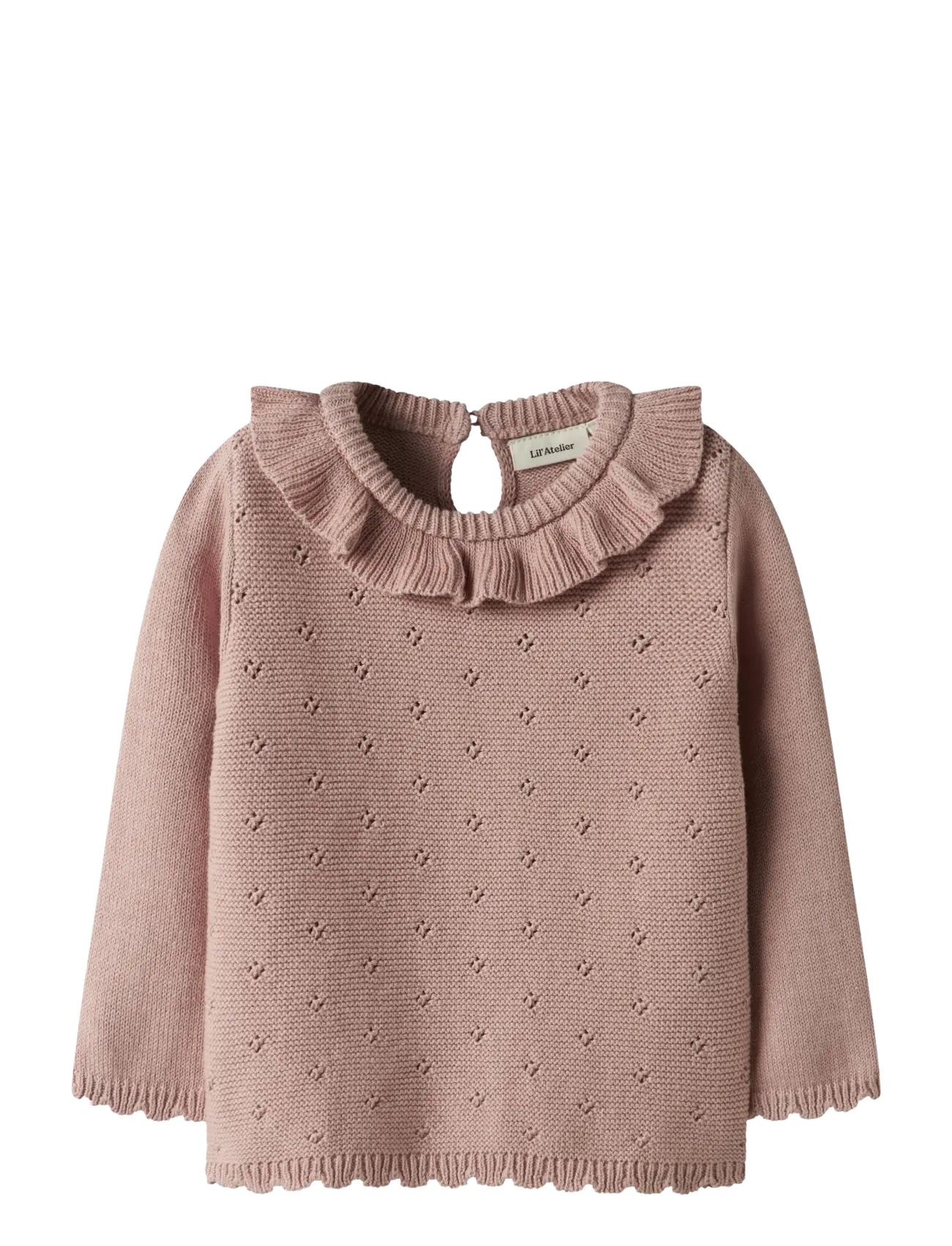 NMFLAGUNA LS KNIT LIL NOOS - MISTY ROSE