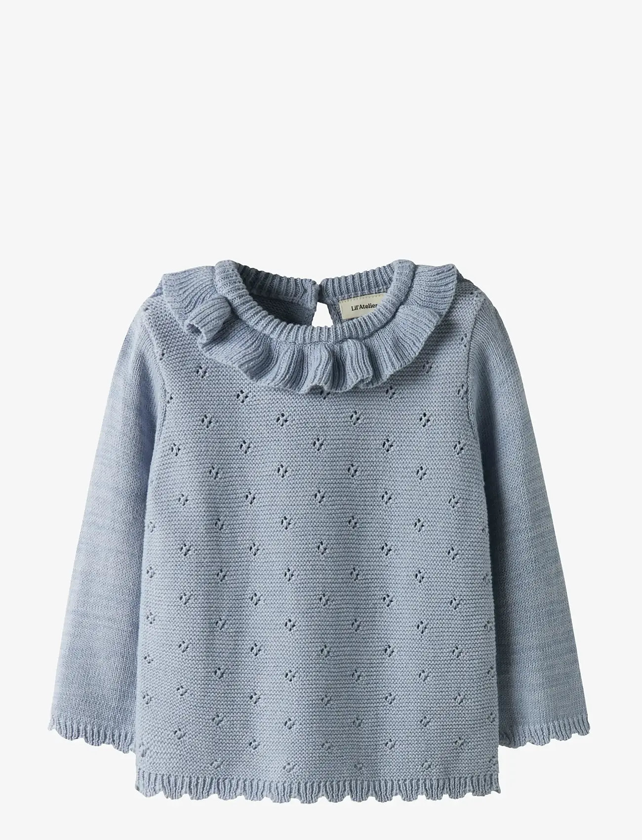 Lil'Atelier - NMFLAGUNA LS KNIT LIL NOOS - efterårstøj - zen blue - 1