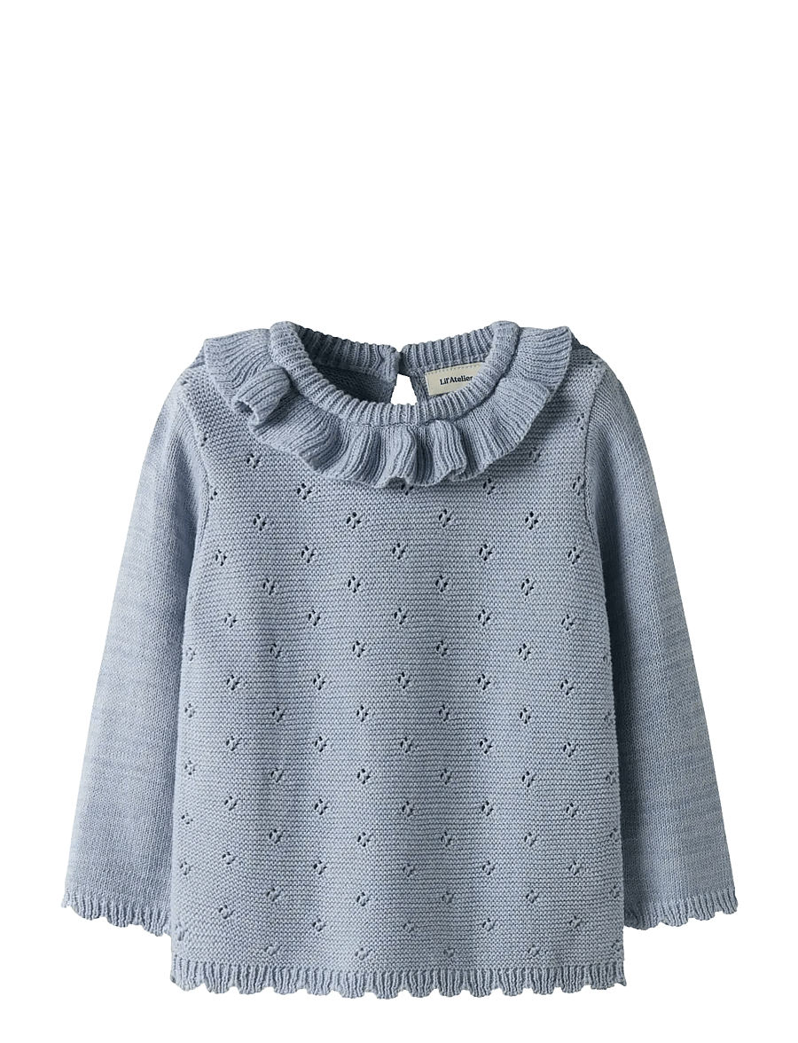 Lil'Atelier - NMFLAGUNA LS KNIT LIL NOOS - pullover - zen blue - 1
