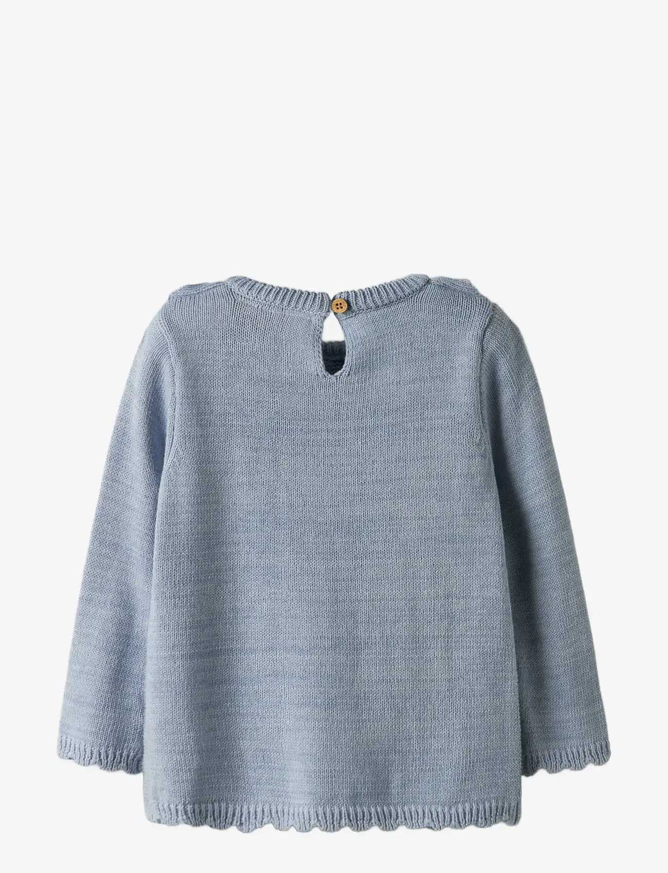 Lil'Atelier - NMFLAGUNA LS KNIT LIL NOOS - efterårstøj - zen blue - 2