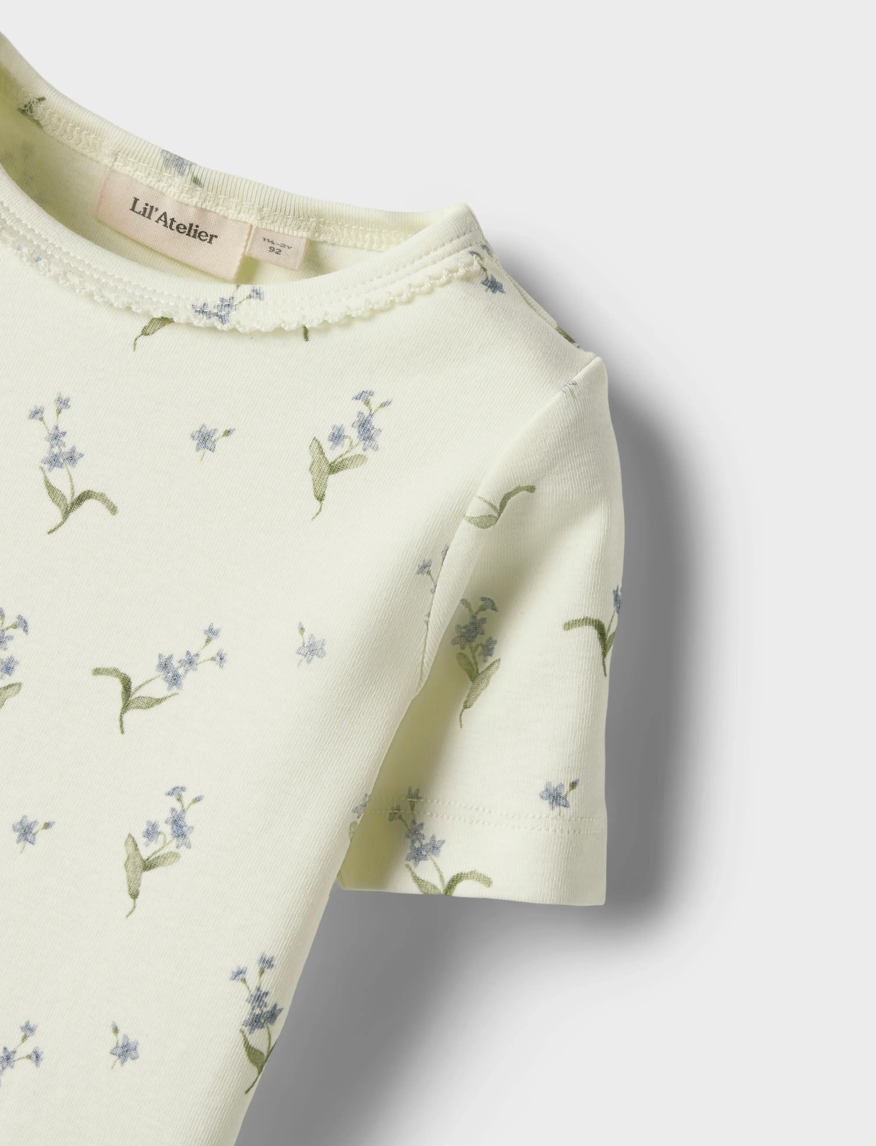 Lil'Atelier - NMFGAYO SIG SS SLIM TOP LIL - coconut milk - 2