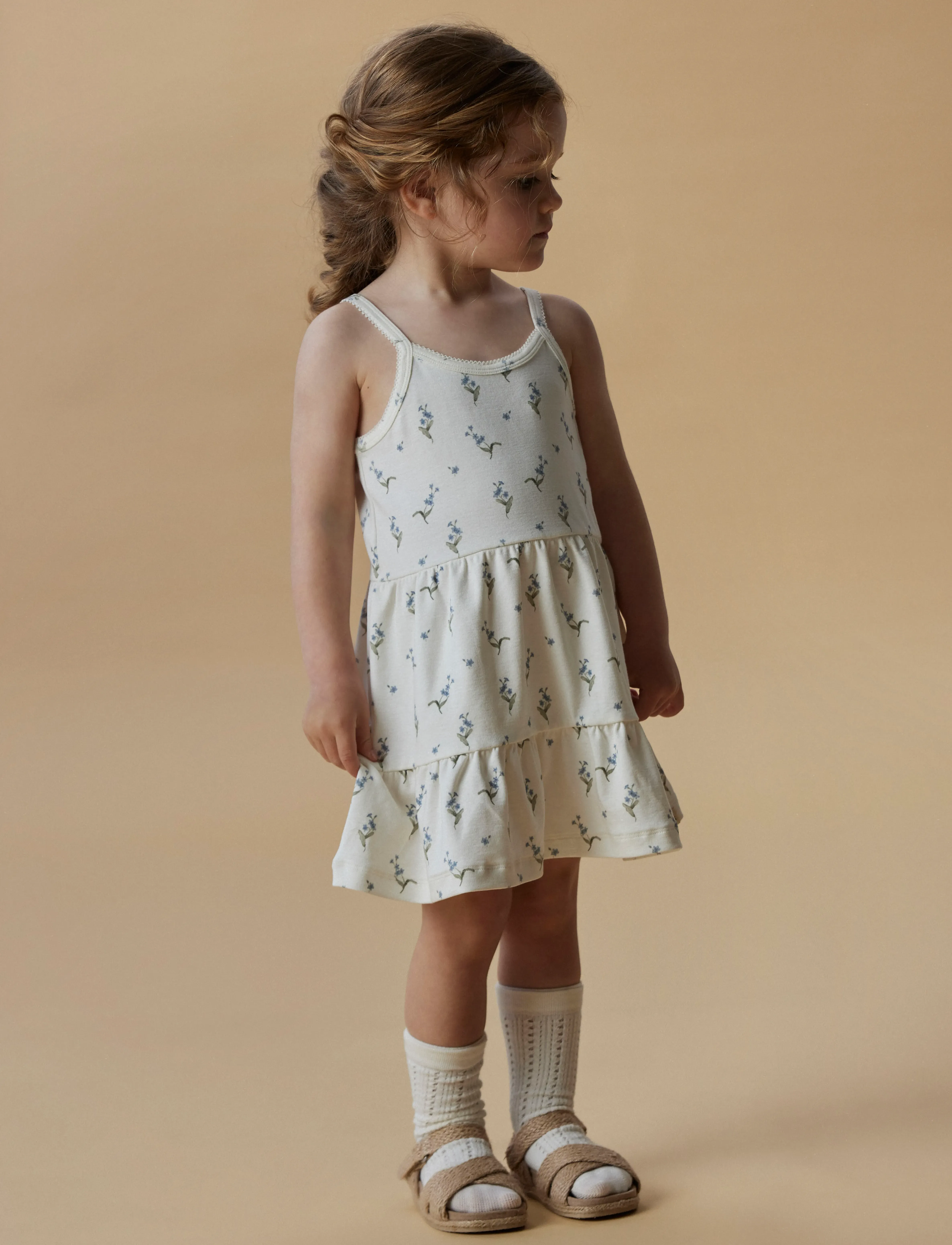 Lil'Atelier NMFGAYO SAN SL STRAP DRESS LIL - Ärmellose Freizeitkleider - COCONUT MILK / cream