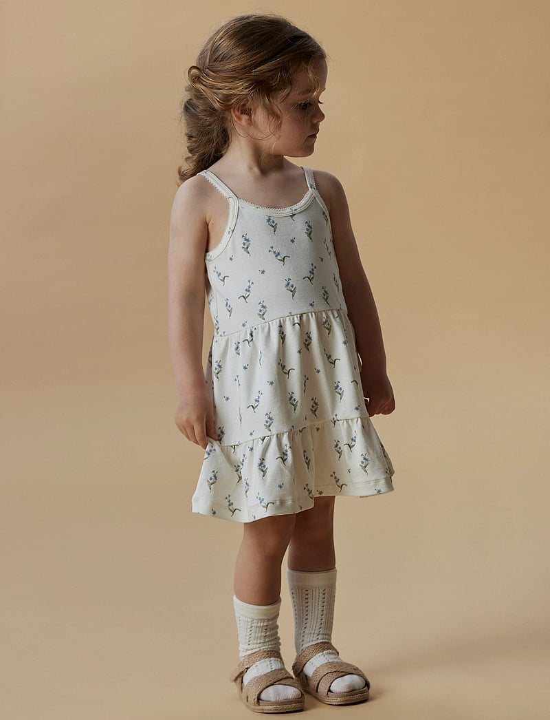 Lil'Atelier - NMFGAYO SAN SL STRAP DRESS LIL - Ärmlösa vardagsklänningar - coconut milk - 0