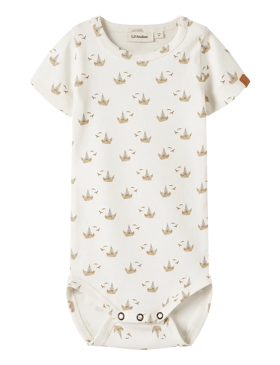 Lil'Atelier - NBMGAYO SOR SS SLIM BODY LIL - stutterma - coconut milk - 0