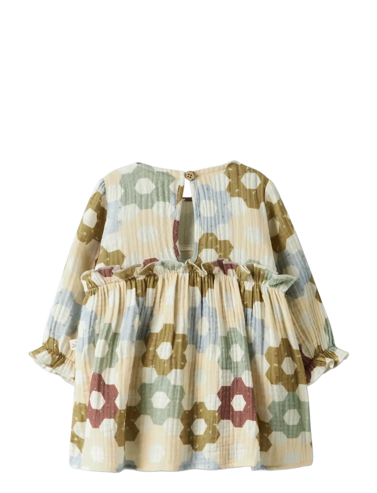 Lil'Atelier - NBFTALIA LS LOOSE BODY DRESS LIL - langærmede babykjoler - coconut milk - 2