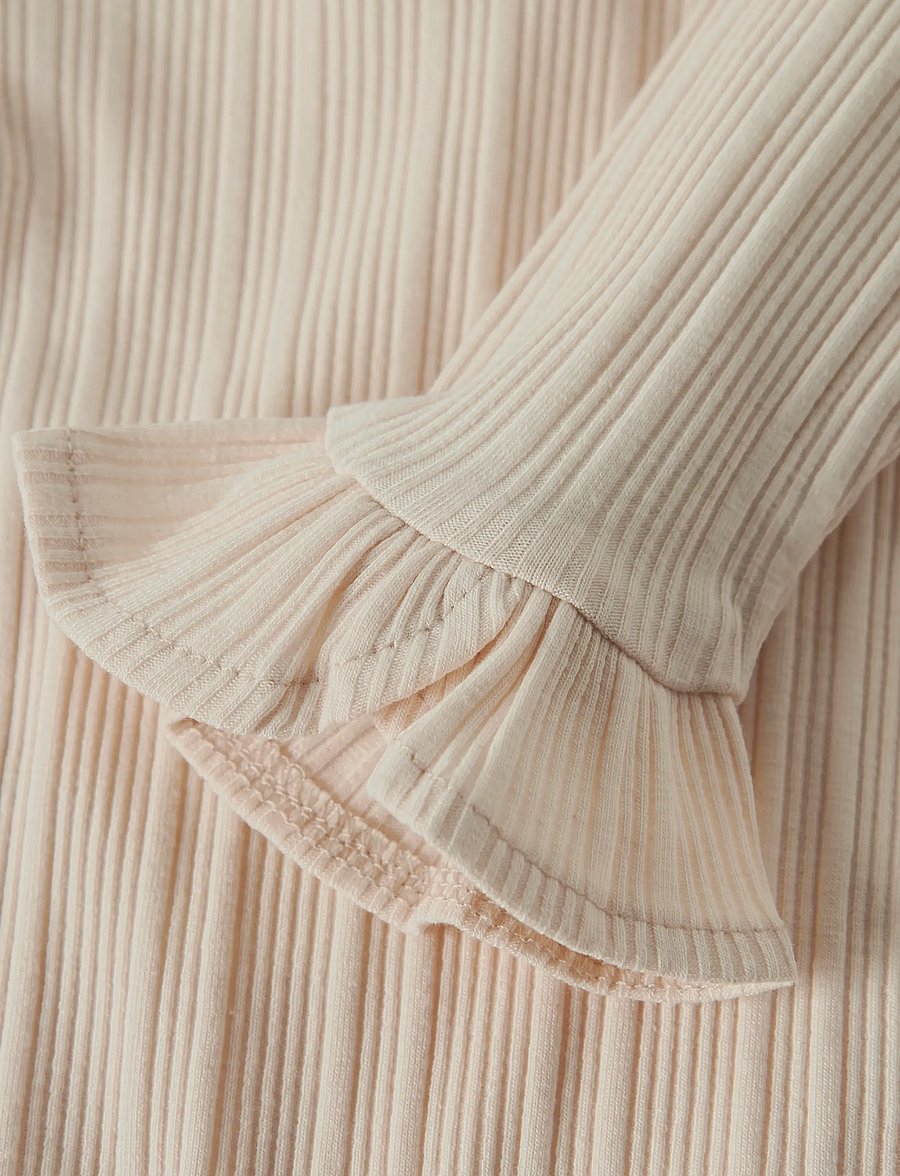 Lil'Atelier - NBFTANSY LS SLIM BODY LIL - bodies à manches longues - novelle peach - 0