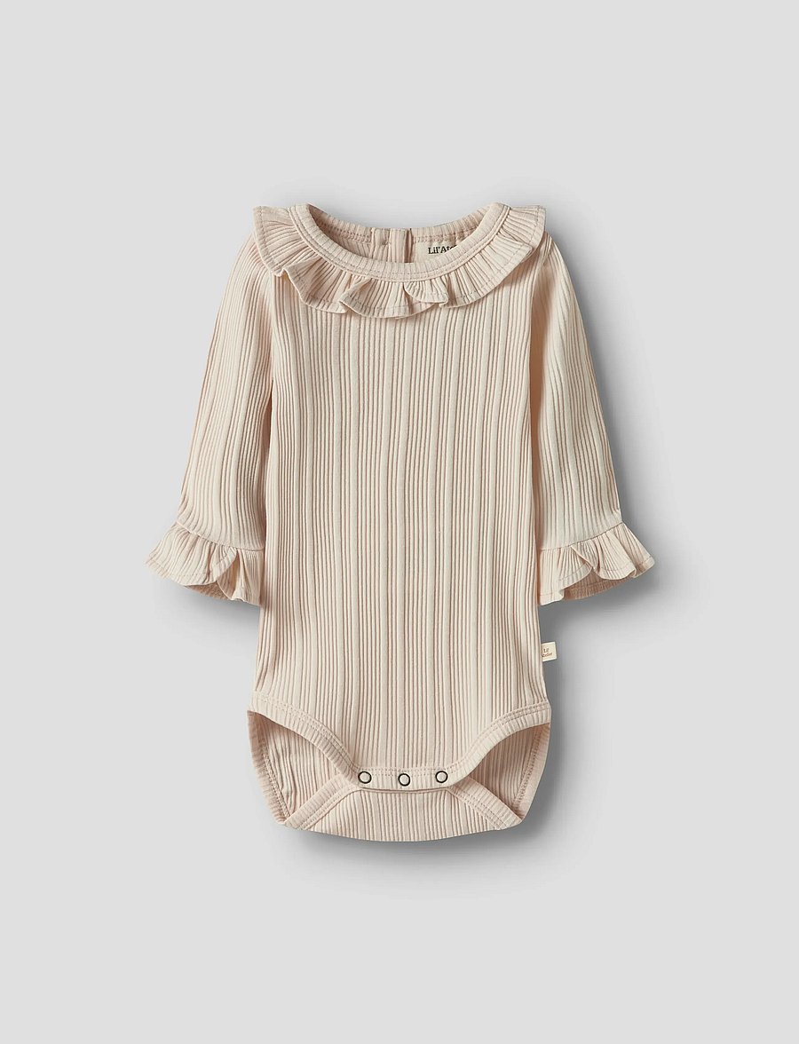 Lil'Atelier - NBFTANSY LS SLIM BODY LIL - bodies à manches longues - novelle peach - 3