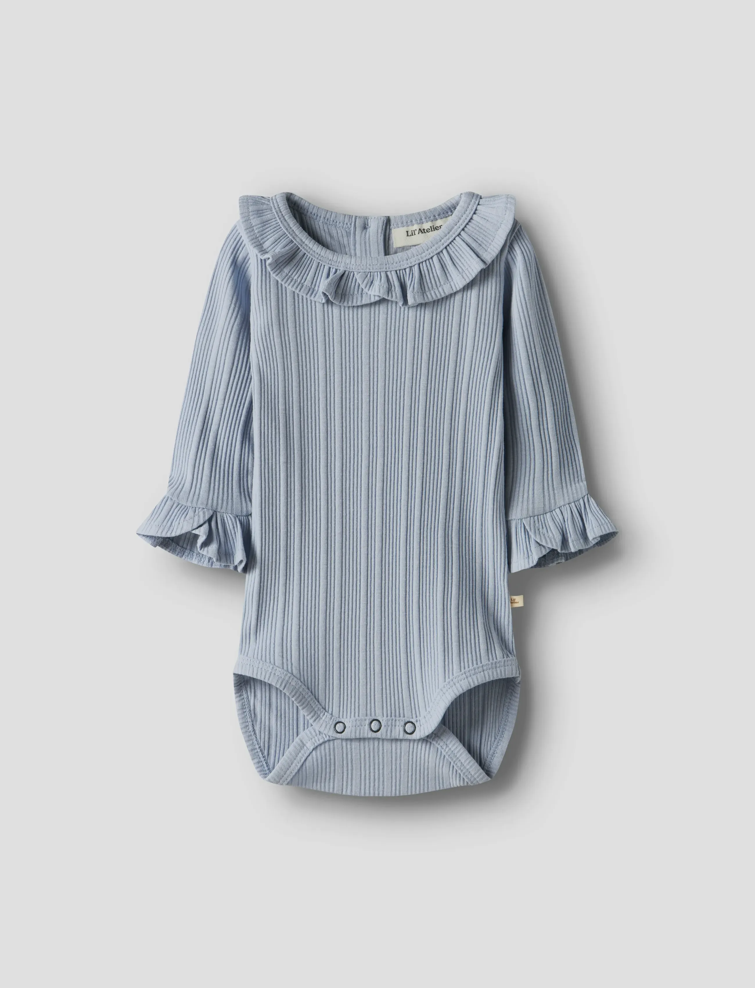 Lil'Atelier Nbftansy Ls Slim Body Lil, 56, Blue, Bodys > Langærmede, Børn