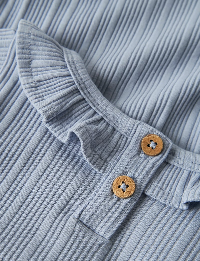 Lil'Atelier - NBFTANSY LS SLIM BODY LIL - langärmelige bodys - zen blue - 3