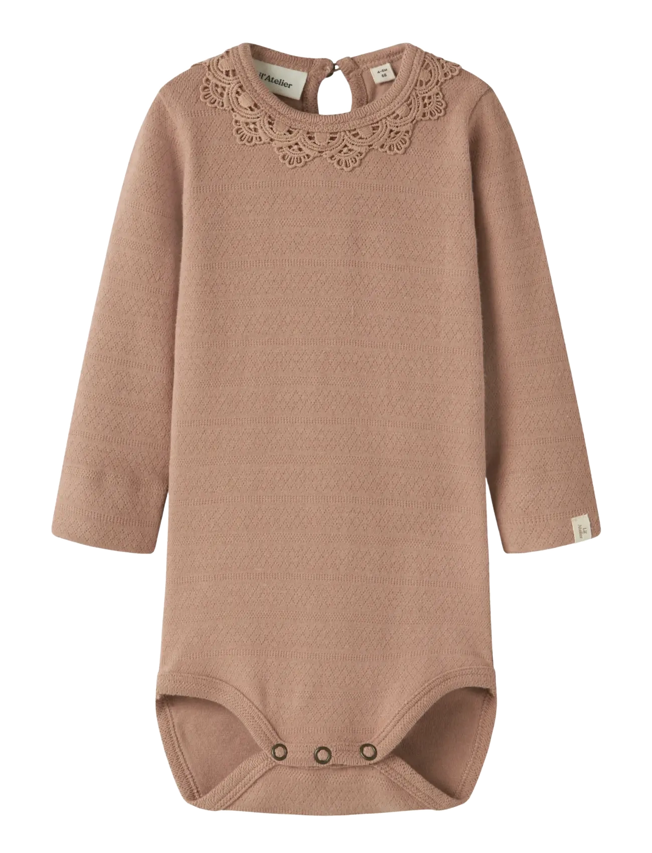 Lil'Atelier NBFTAPIA LS SLIM BODY LIL - Kläder - ROEBUCK / beige