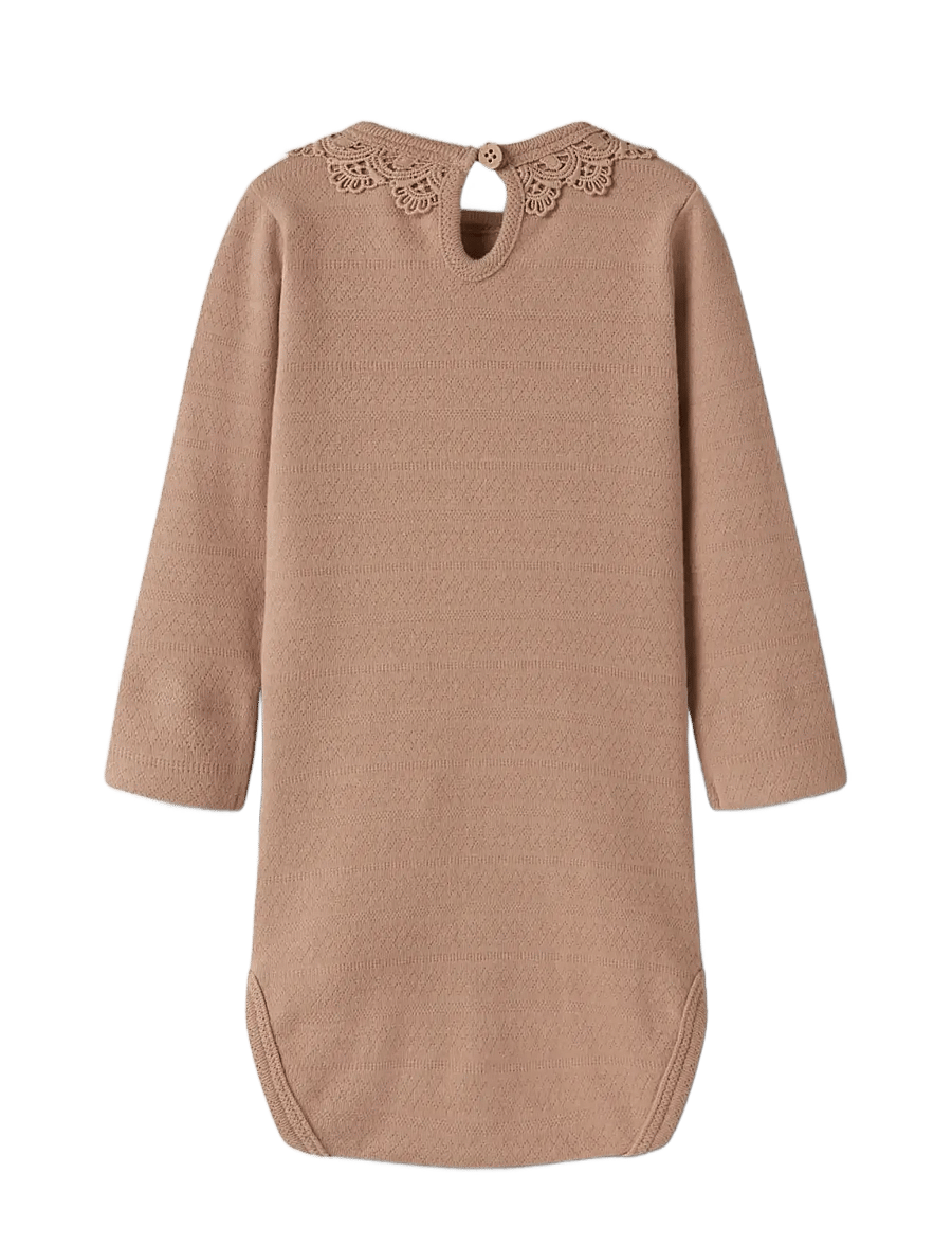 Lil'Atelier - NBFTAPIA LS SLIM BODY LIL - langärmelige bodys - roebuck - 2