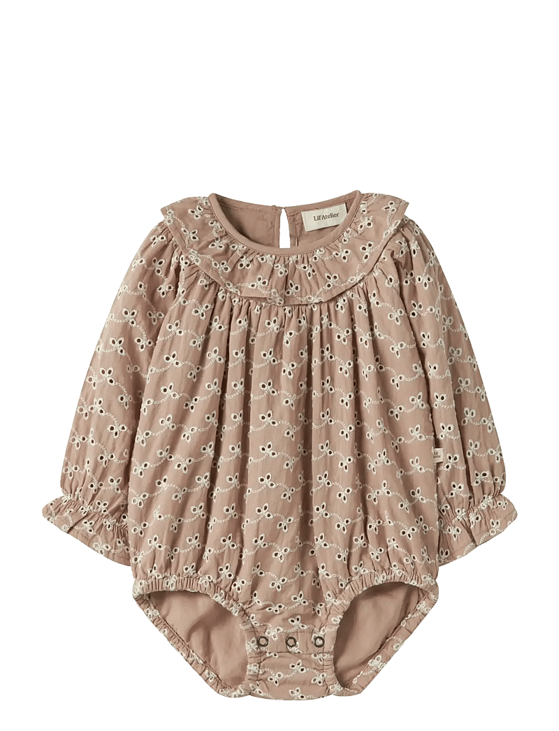 Lil'Atelier - NBFTESSIE LS LOOSE BODY LIL - långärmade bodies - roebuck - 1