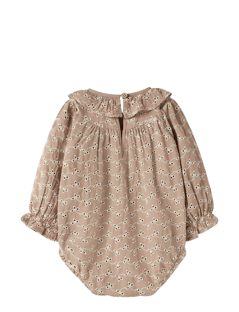 Lil'Atelier - NBFTESSIE LS LOOSE BODY LIL - långärmade bodies - roebuck - 2