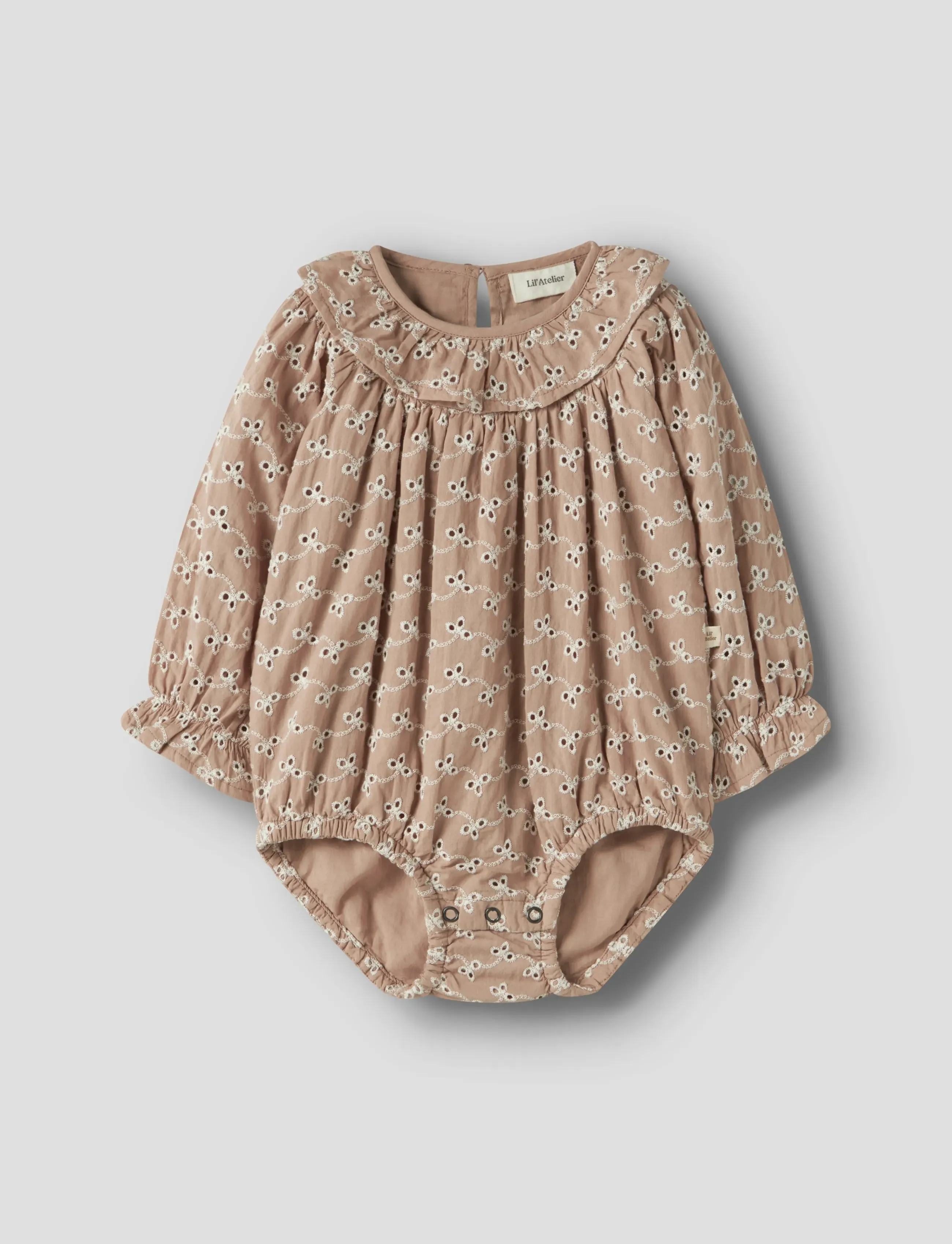 Lil'Atelier Nbftessie Ls Loose Body Lil, 74, Bodys, Beige - Long-sleeved Kinder