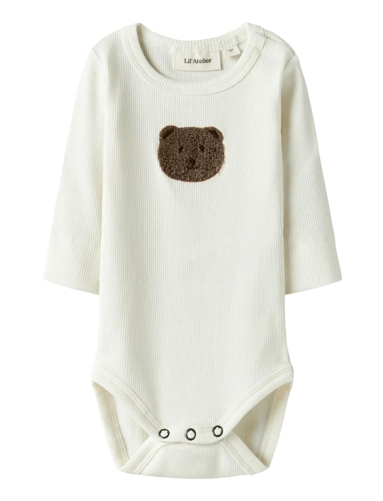 Lil'Atelier NBNTONTO LS SLIM BODY LIL - Baby 0-2 år - COCONUT MILK / cream