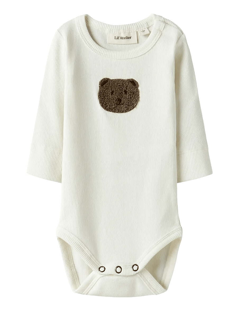 Lil'Atelier - NBNTONTO LS SLIM BODY LIL - coconut milk - 0