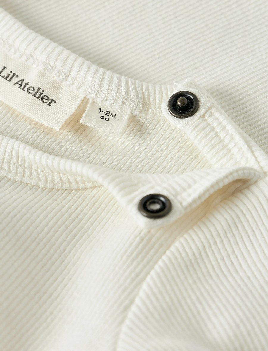 Lil'Atelier - NBNTONTO LS SLIM BODY LIL - coconut milk - 2
