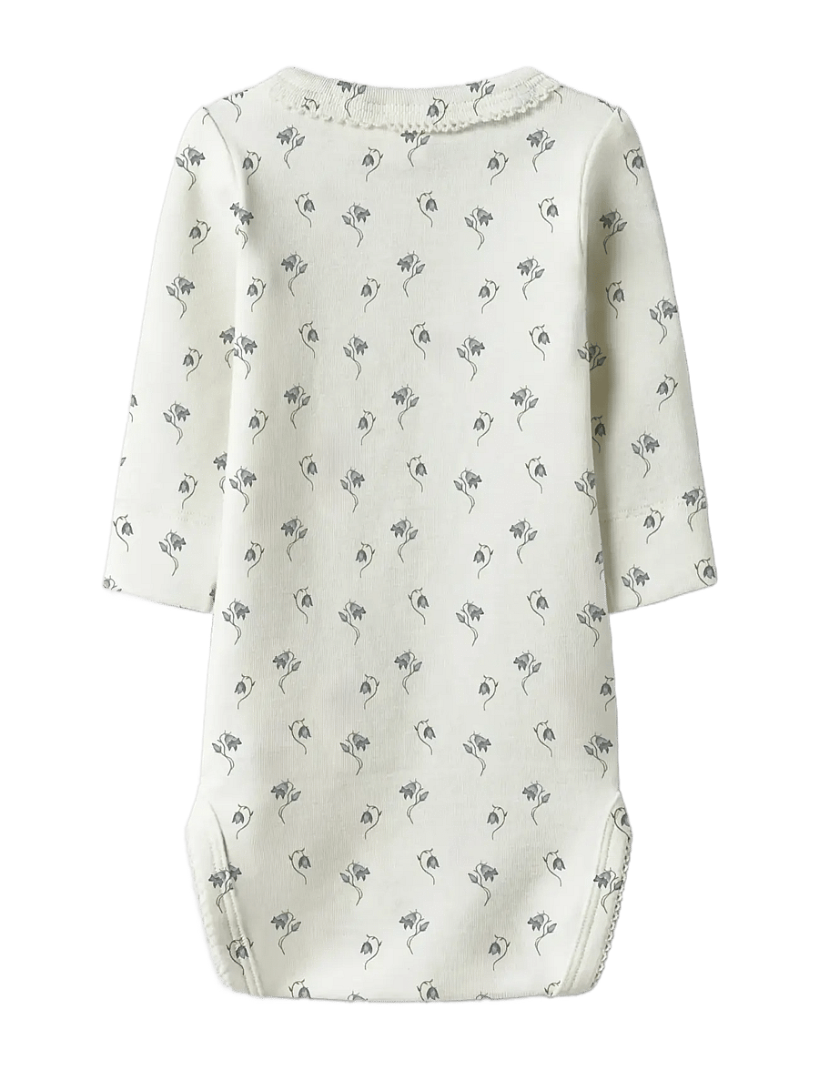 Lil'Atelier - NBFGAYO SAG LS SLIM BODY LIL - langærmede bodyer - coconut milk - 1