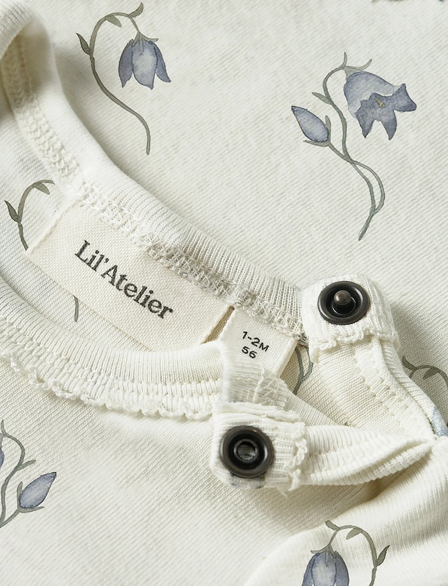 Lil'Atelier - NBFGAYO SAG LS SLIM BODY LIL - langærmede bodyer - coconut milk - 2