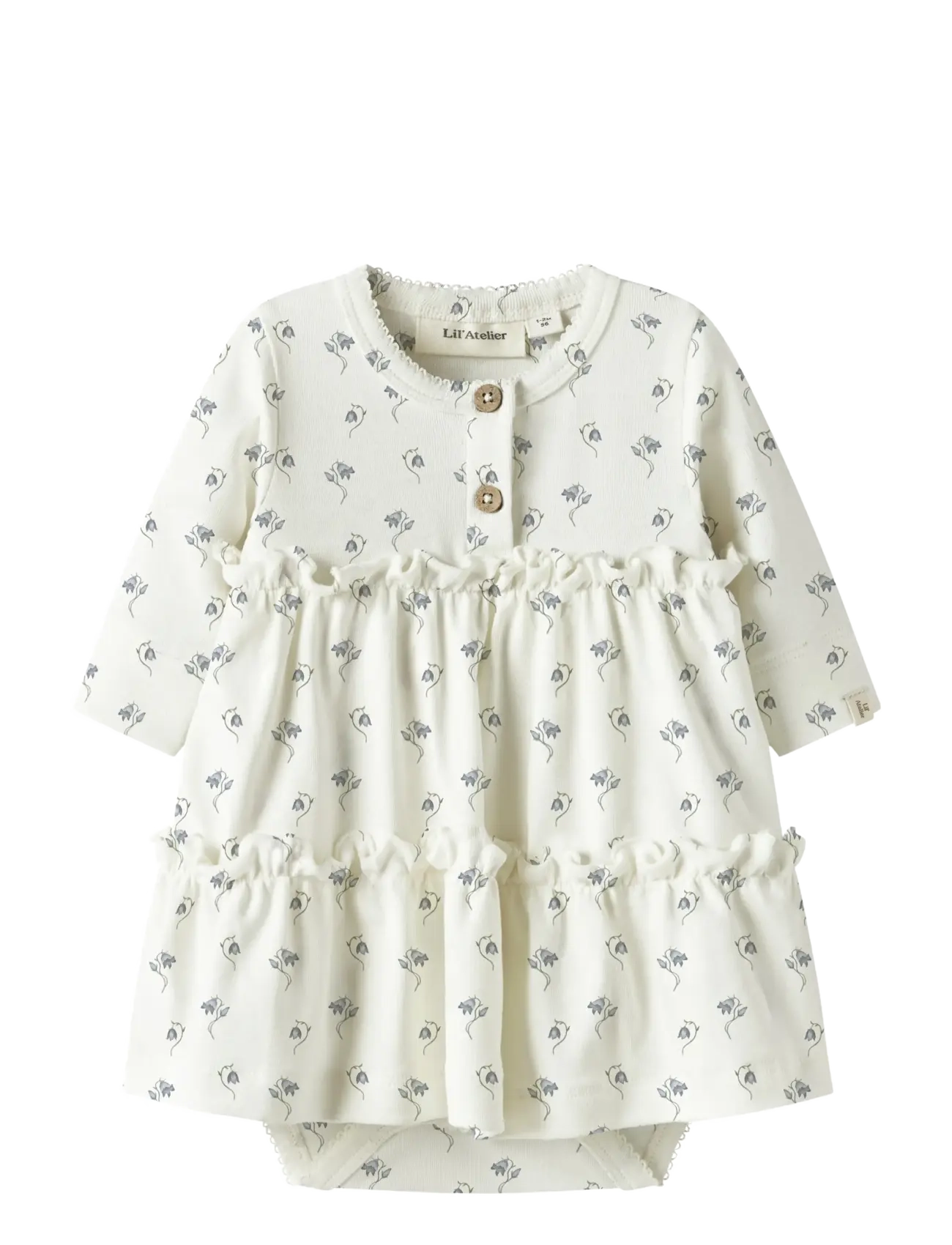 Lil'Atelier NBFGAYO SUM LS BODY DRESS LIL - Bodysuits - COCONUT MILK / cream