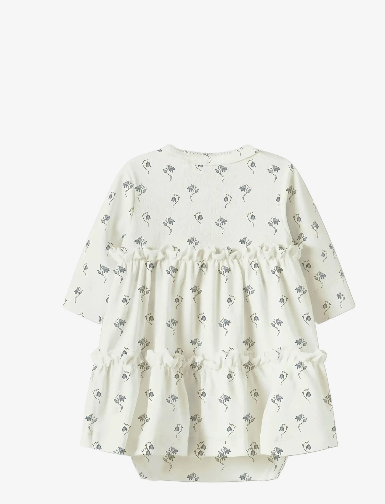 Lil'Atelier - NBFGAYO SUM LS BODY DRESS LIL - långärmade babyklänningar - coconut milk - 2