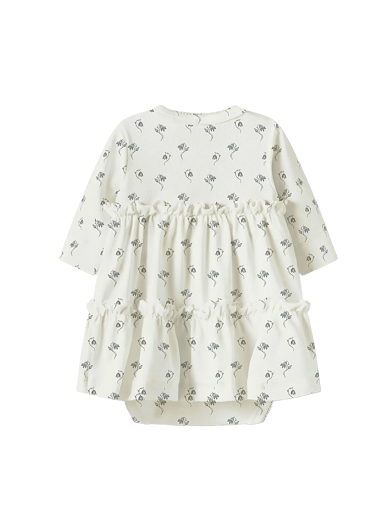 Lil'Atelier - NBFGAYO SUM LS BODY DRESS LIL - langärmelige babykleider - coconut milk - 2