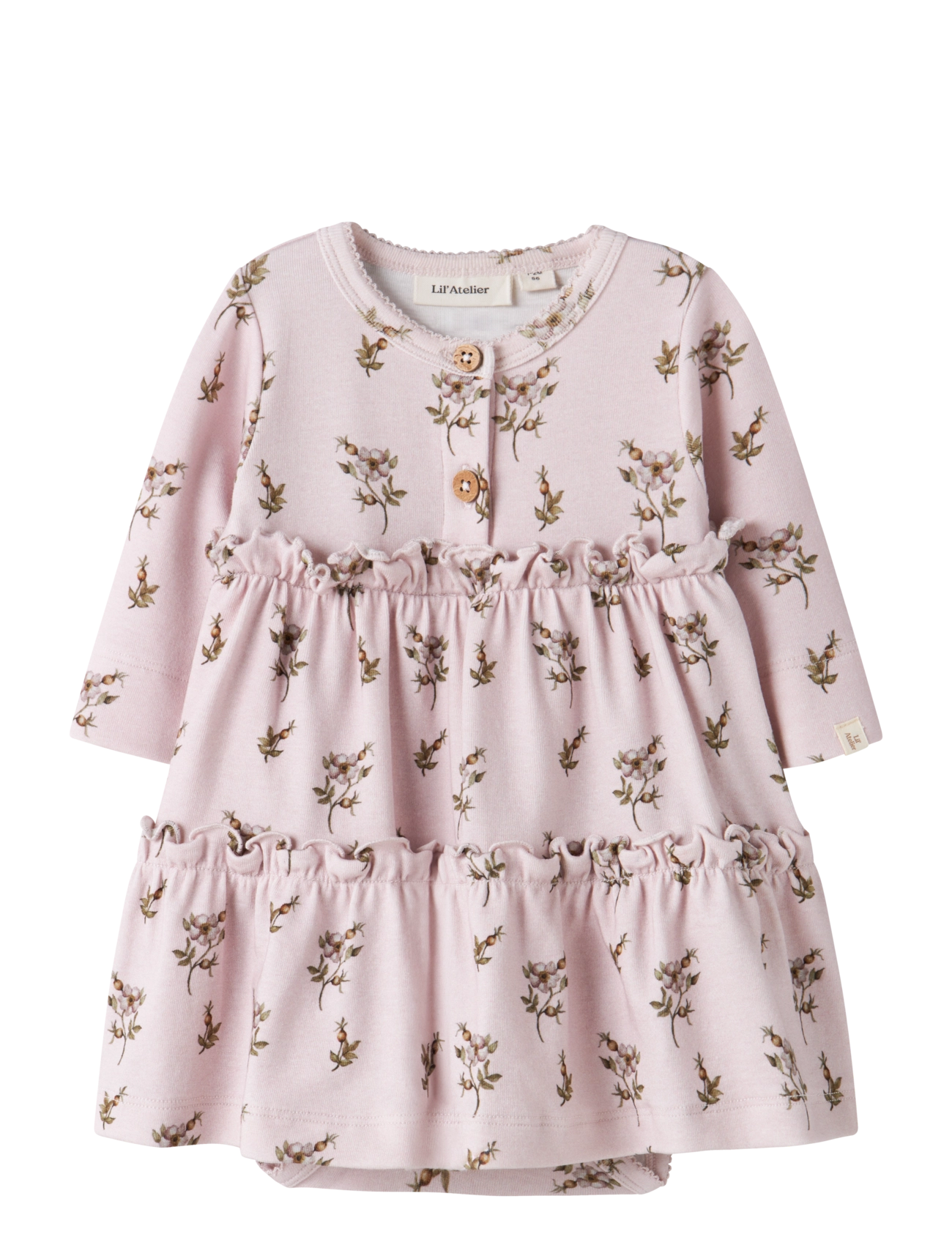 Lil'Atelier NBFGAYO SUM LS BODY DRESS LIL - Langærmede babykjoler - HUSHED VIOLET / pink/rose