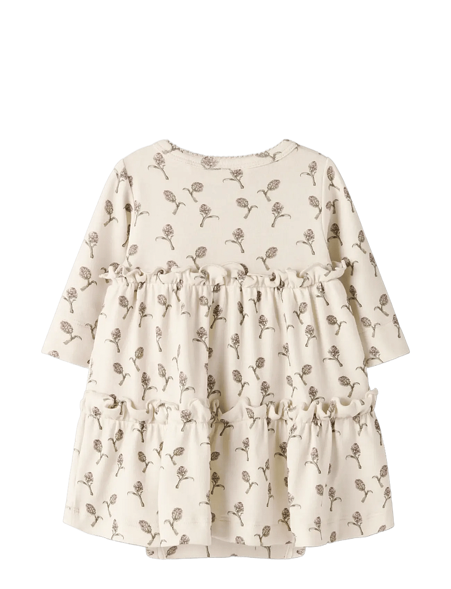Lil'Atelier - NBFGAYO SUM LS BODY DRESS LIL - langärmelige babykleider - turtledove - 1