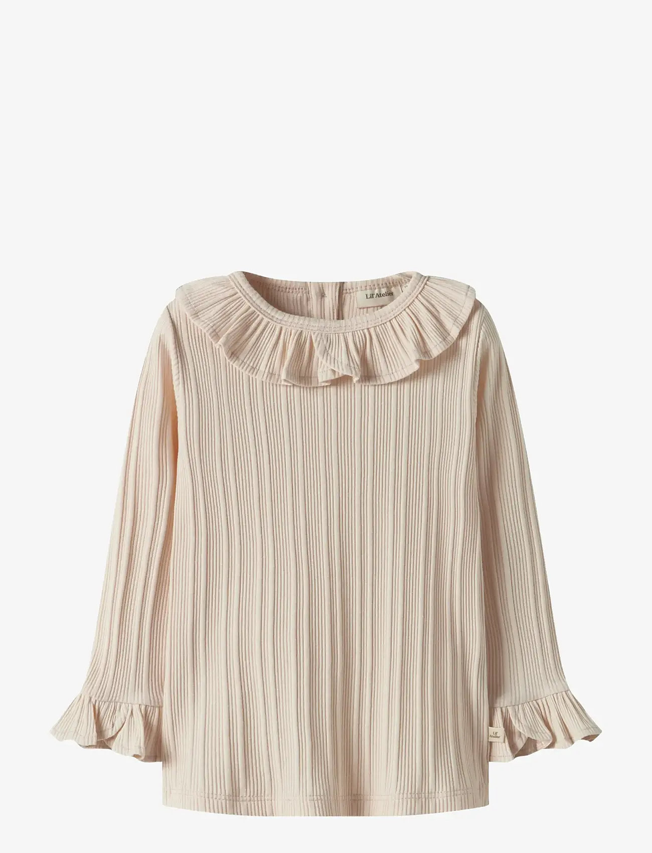 Lil'Atelier - NMFTANSY LS SLIM TOP LIL - t-shirts à manches longues - novelle peach - 1