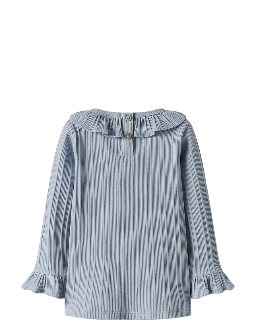 Lil'Atelier - NMFTANSY LS SLIM TOP LIL - lange mouwen - zen blue - 2