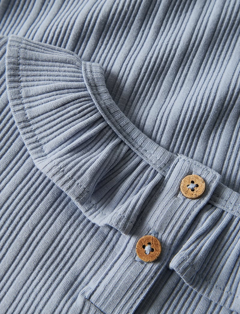 Lil'Atelier - NMFTANSY LS SLIM TOP LIL - långärmade t-shirts - zen blue - 4