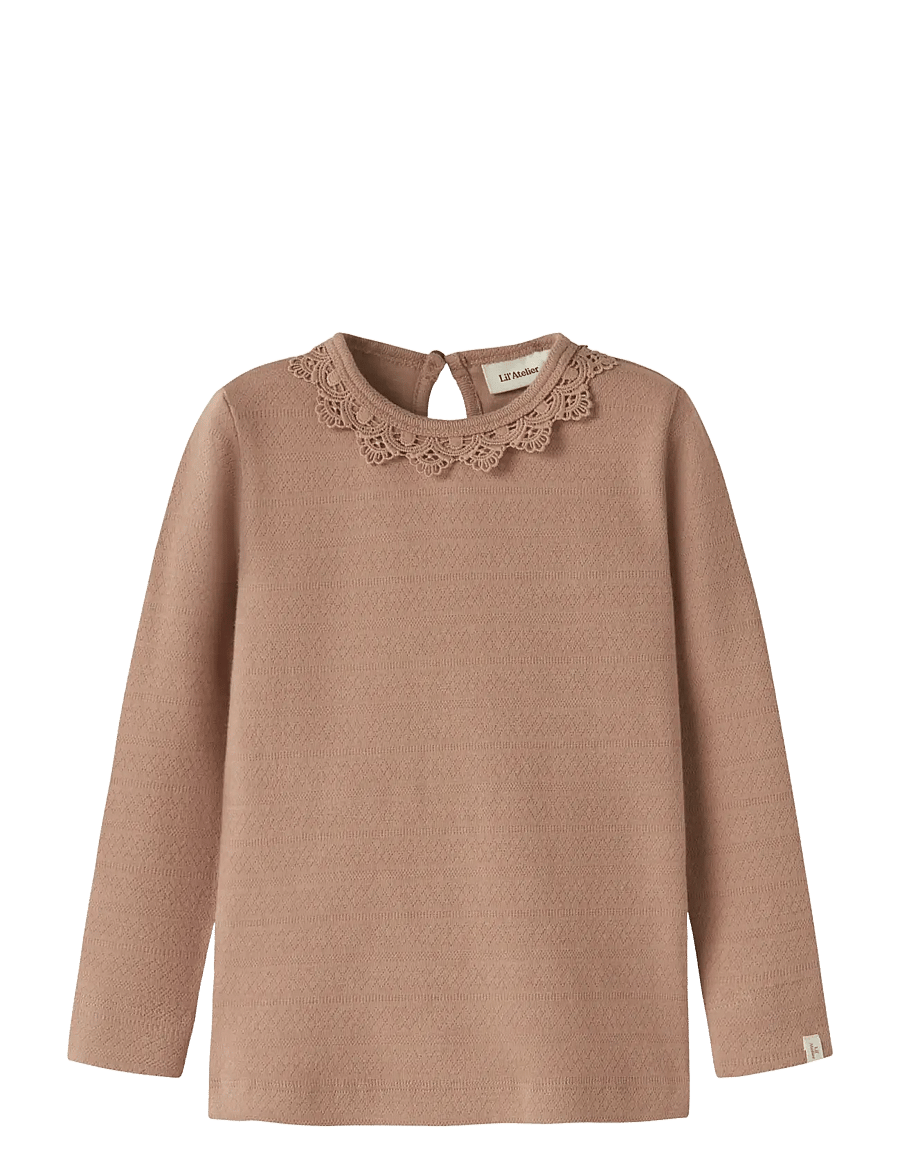Lil'Atelier - NMFTAPIA LS SLIM TOP LIL - roebuck - 1