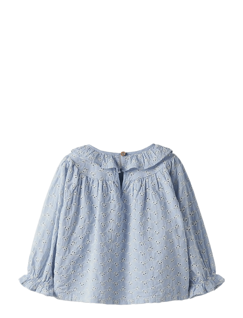 Lil'Atelier - NMFTESSIE LS LOOSE SHIRT LIL - langærmede skjorter - zen blue - 2