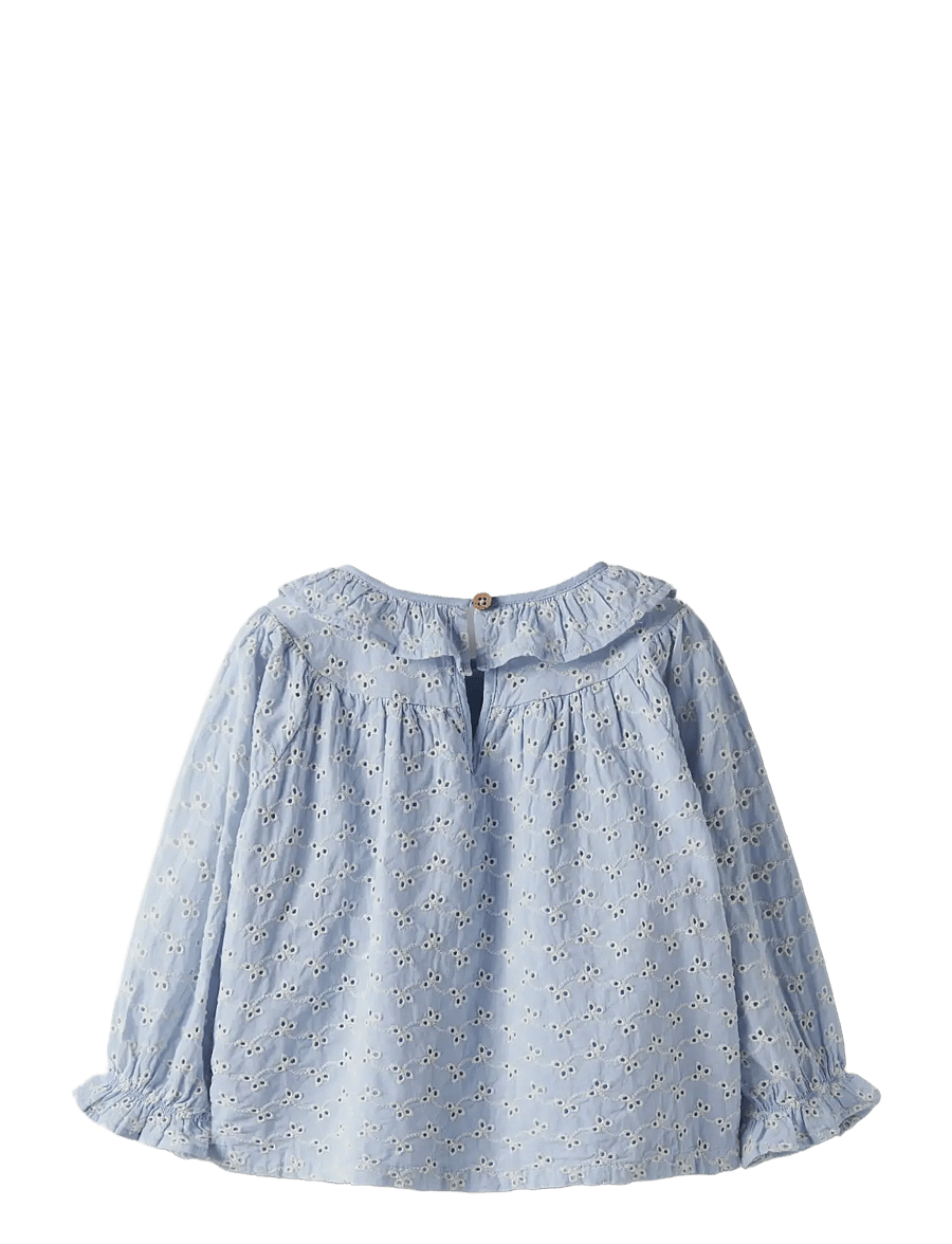 Lil'Atelier - NMFTESSIE LS LOOSE SHIRT LIL - langärmlige hemden - zen blue - 2