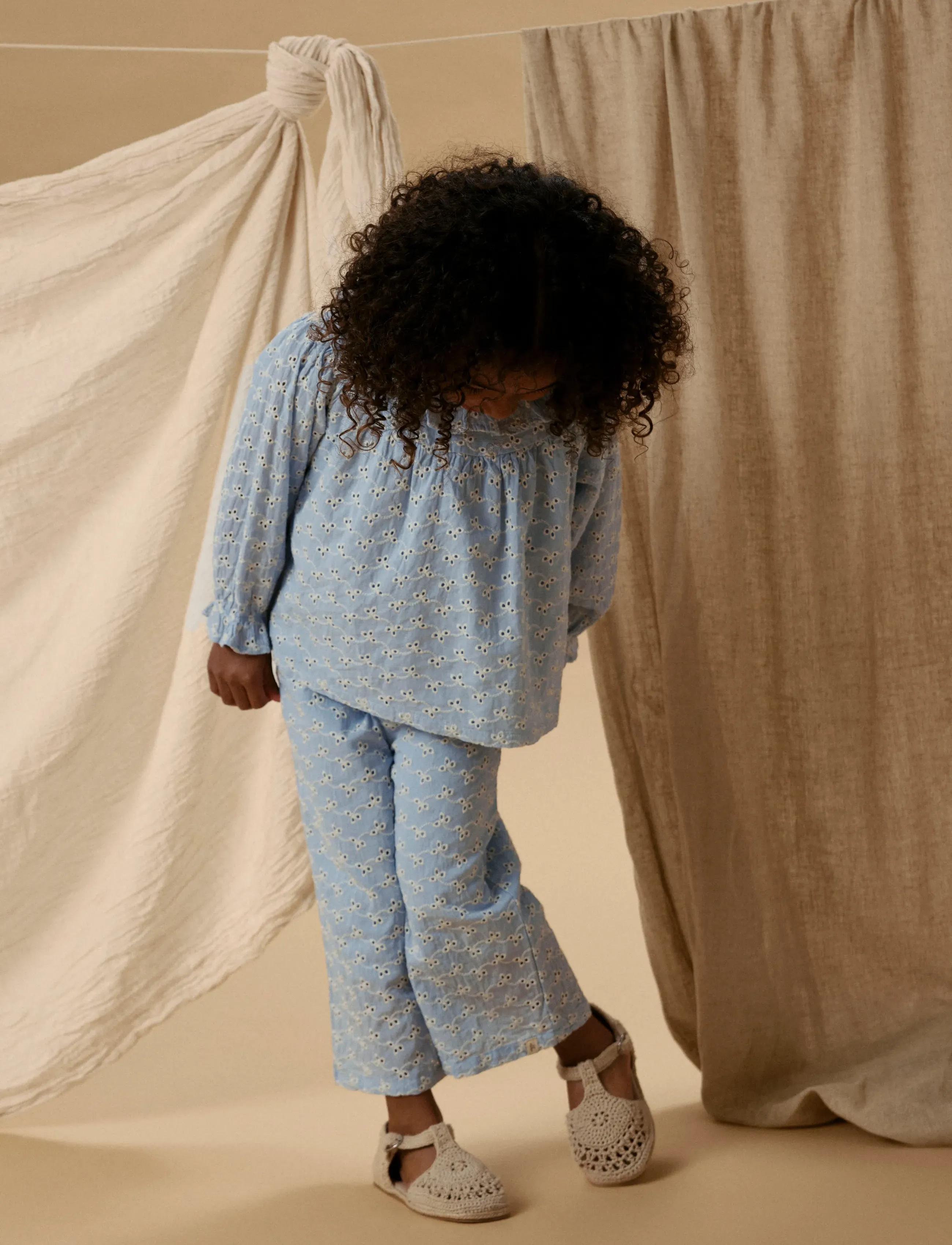 Lil'Atelier - NMFTESSIE LS LOOSE SHIRT LIL - langärmlige hemden - zen blue - 3