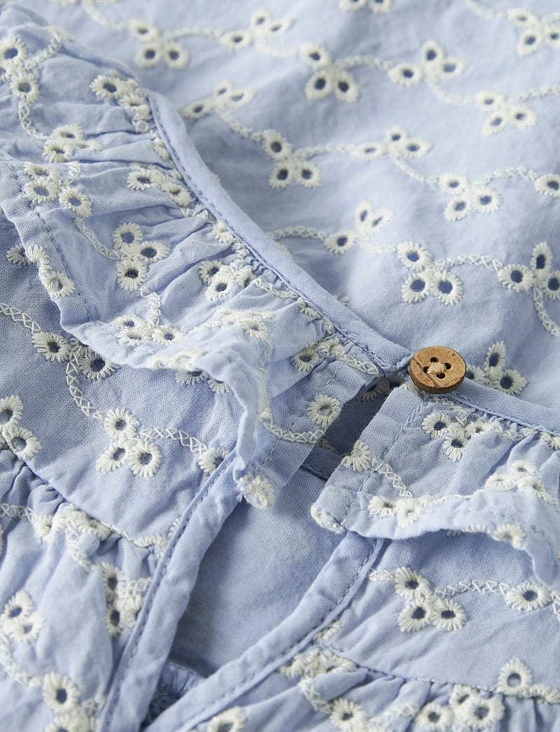 Lil'Atelier - NMFTESSIE LS LOOSE SHIRT LIL - langærmede skjorter - zen blue - 4