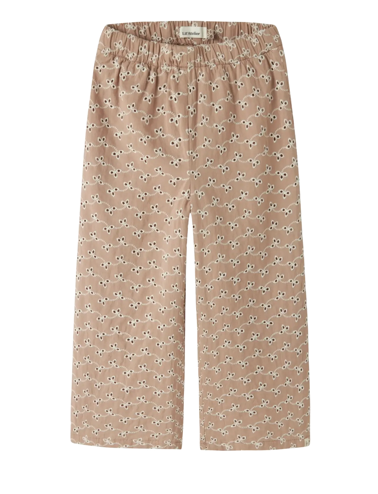 Lil'Atelier NMFTESSIE WIDE PANT LIL - Bukser - ROEBUCK / beige