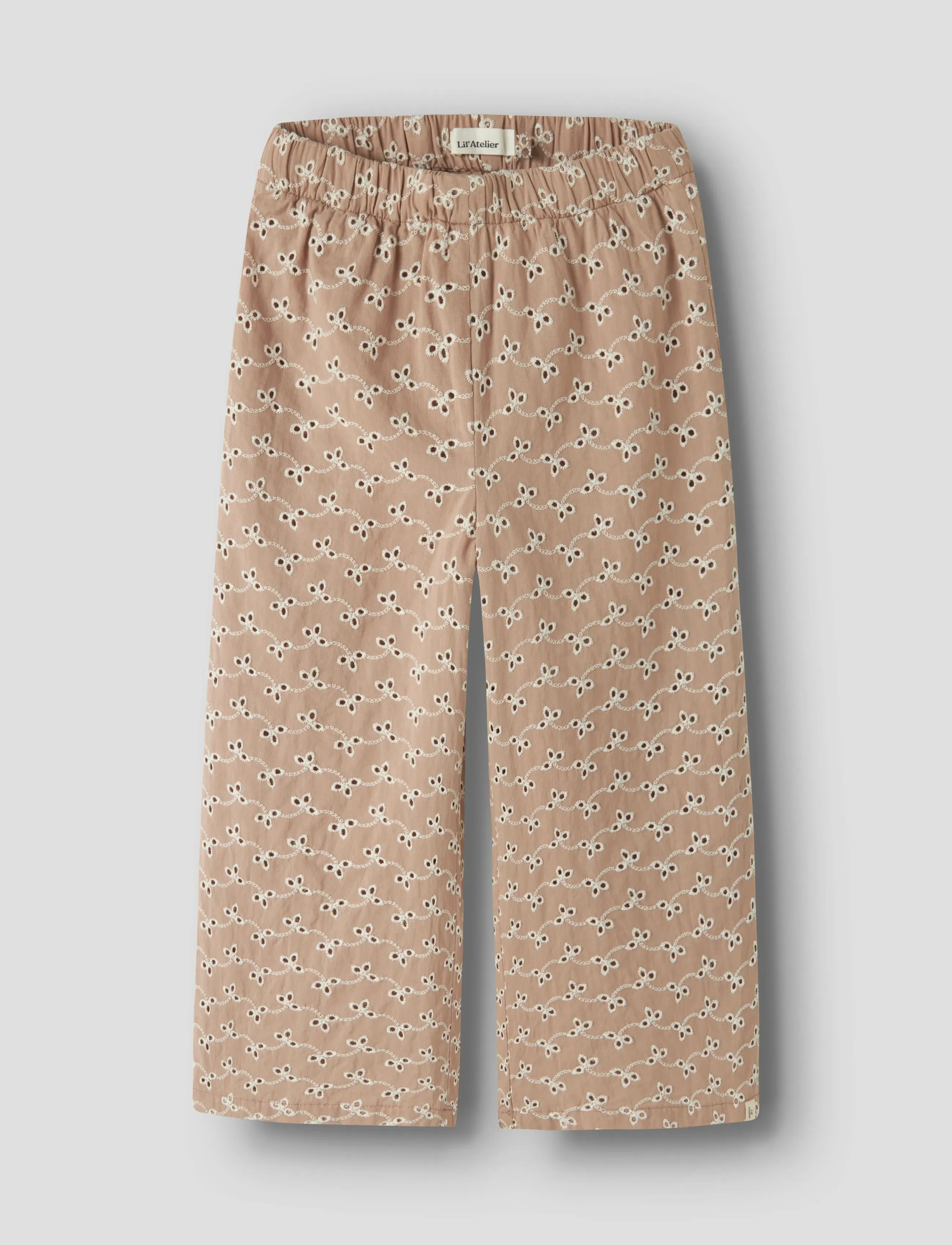 Lil'Atelier NMFTESSIE WIDE PANT LIL - Hosen - ROEBUCK / beige