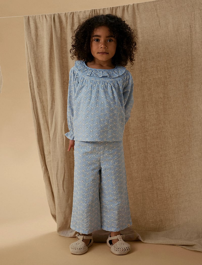 Lil'Atelier - NMFTESSIE WIDE PANT LIL - shop op leeftijd - zen blue - 5