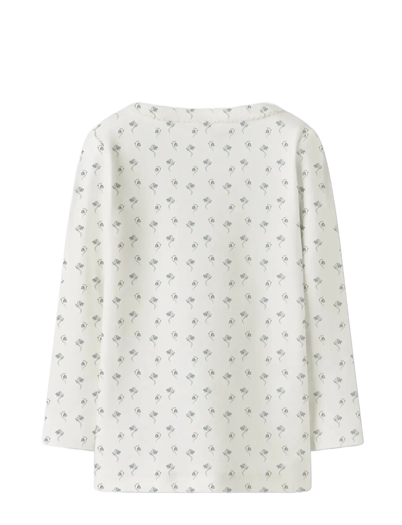 Lil'Atelier - NMFGAYO SAG LS SLIM TOP LIL - langærmede t-shirts - coconut milk - 1