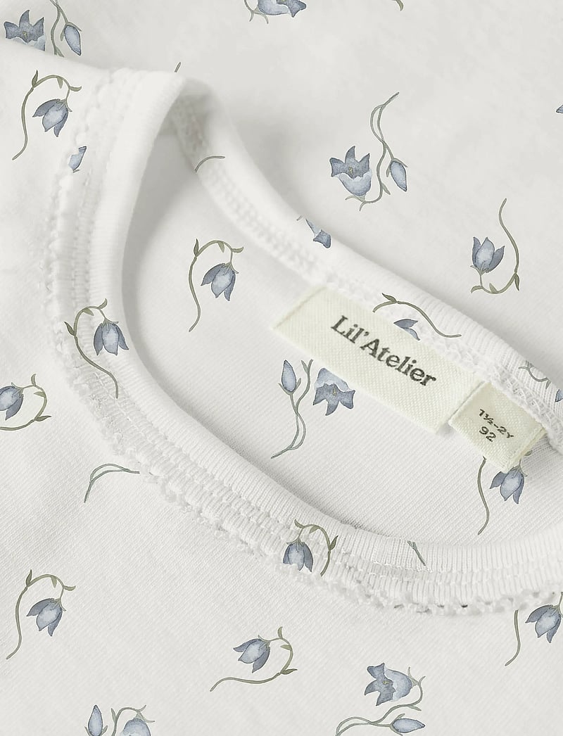 Lil'Atelier - NMFGAYO SAG LS SLIM TOP LIL - langærmede t-shirts - coconut milk - 2