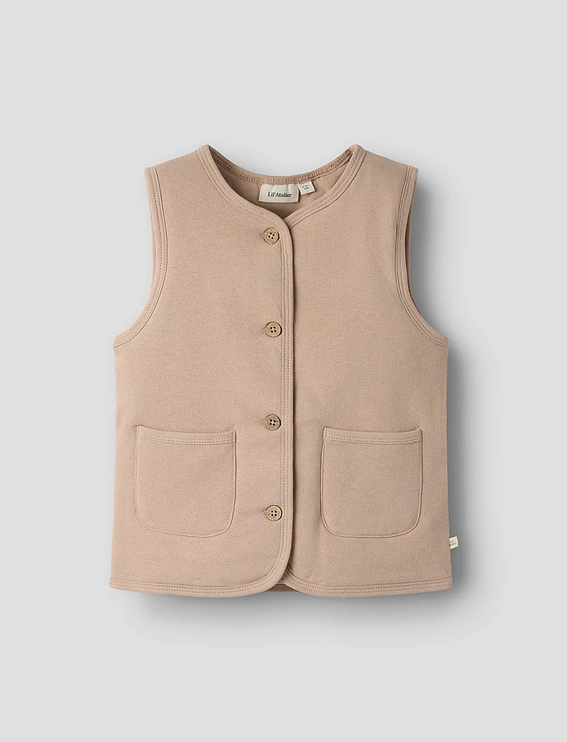 Lil'Atelier - NMFJOBO TIA LOOSE SWEAT VEST PAD LIL - västar - roebuck - 0