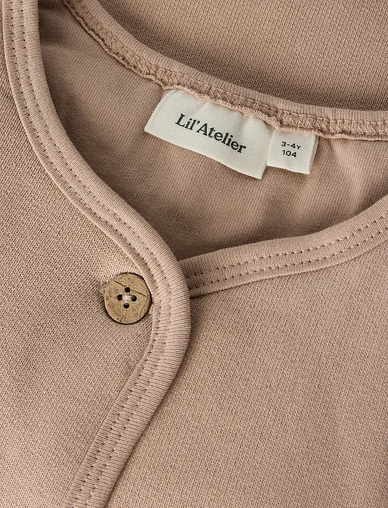 Lil'Atelier - NMFJOBO TIA LOOSE SWEAT VEST PAD LIL - västar - roebuck - 3